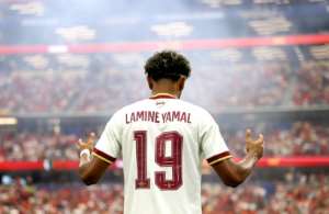 Spains Lamine Yamal.  By Molly Darlington (GETTY IMAGES NORTH AMERICA/AFP/File)