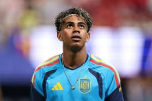 Spains Lamine Yamal was left on the bench as he is eased back to full fitness.  By Florencia Tan Jun (GETTY IMAGES NORTH AMERICA/AFP)