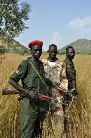 SPLM-N fighters pictured in Sudans Blue Nile state in 2011, after fighting erupted when south of Sudan split to become South Sudan.  By HANNAH MCNEISH (AFP)