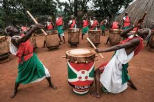 Stick to beat them: Drumming is now strictly controlled by Burundis authoritarian government.  By Yasuyoshi Chiba (AFP)