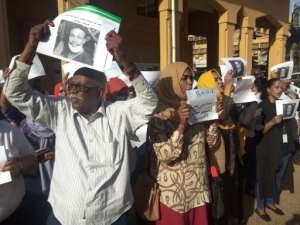 Sudanese rally to demand justice for those killed by security forces in recent protests against a coup, here seen on November 4, 2021.  By - (AFP)