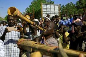 Sudans Nuba rally against recent deadly violence in their southern home region: this year, more than 600 people have been killed and over 210,000 displaced in inter-ethnic conflicts in Sudan, according to the UN.  By ASHRAF SHAZLY (AFP)