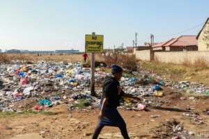 The ANC took just under 32 percent, down from more than 50 percent in 2021.  By PHILL MAGAKOE (AFP)
