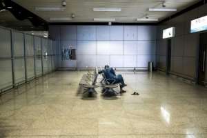 The arrivals gate at Dakar international airport. Global airline traffic will take two years to return to pre-pandemic levels, says IATA.  By JOHN WESSELS (AFP)