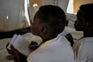 The children are determined to learn.  By Khaled DESOUKI (AFP)