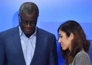 The co-laureates have come to represent the struggle against the global scourge of sexual violence.  By Emmanuel DUNAND (AFP/File)