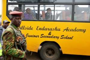 The fire took place at the Hillside Endarasha Academy on Thursday night.  By SIMON MAINA (AFP/File)