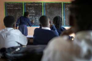 The foundation helps with the education of the children in its care.  By Stuart Tibaweswa (AFP/File)