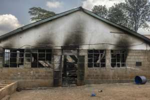 The Gathiruini Boys Secondary School in Kiambu County, near the Kenyan capital, was hit by a fire that swept through a dormitory.  By SIMON MAINA (AFP)
