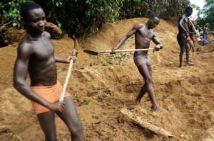 The Gula ethnic group controls many diamond mines around Bria.  By PATRICK FORT (AFP/File)