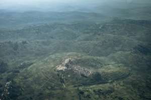 The hills of Djugu territory are studded with camps for displaced people.  By ALEXIS HUGUET (AFP)