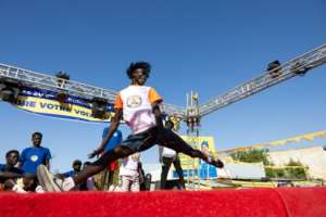 The MPS held a large rally to spolight its candidates featuring dance performances.  By Joris Bolomey (AFP)