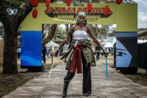 The Otamatsuri convention is the largest of its kind in Africa.  By Luis TATO (AFP)