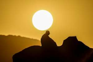 The pilgrimages high-point is prayers on Mount Arafat.  By Fadel SENNA (AFP)