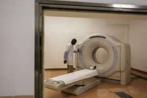The scanner broke down soon after it was first used. The hospital took out a loan to get the machine working again. By GIANLUIGI GUERCIA (AFP)