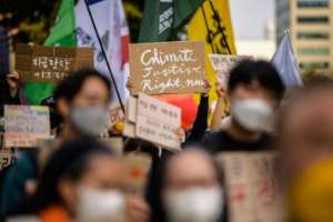 The South Korean capital Seoul saw around 500 take to the streets demanding immediate action for communities already hit by the fallout of a heating planet.  By Anthony WALLACE (AFP)