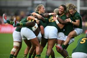 The Springboks Women have never before made it through to the last eight of the World Cup.  By Paul ELLIS (AFP)