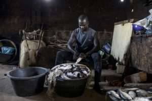 The village is now home to many of the original fishermens descendants.  By MUHAMADOU BITTAYE (AFP)