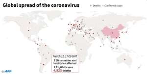 The virus has spread globally.  By  (AFP)