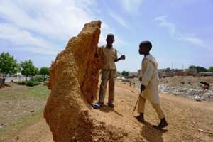 The walls no longer mark the city limits.  By AMINU ABUBAKAR (AFP)