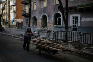 The war has killed thousands of Ukrainian civilians and forced millions to flee.  By ANATOLII STEPANOV (AFP)