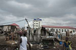 The waterfront sawmills area in the Ebute Metta district of Nigerias capital Lagos, where communities have been evicted to make way for development.  By STEFAN HEUNIS (AFP/File)