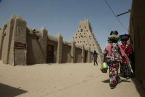 This 15th-century mosque was hacked apart by the Jihadist fighters who occupied Timbuktu in 2012