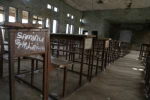 This classroom in Kagara, northwestern Nigeria, is also deserted.  By Kola Sulaimon (AFP/File)