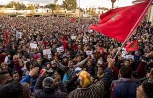 Thousands protested in Moroccos northeastern city of Jerada on Wednesday in a fourth day of demonstrations to call for jobs and development