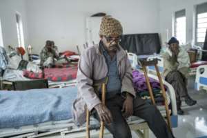 Tilahun Wale said his family shunned him because of his leprosy.  By Amanuel Sileshi (AFP)