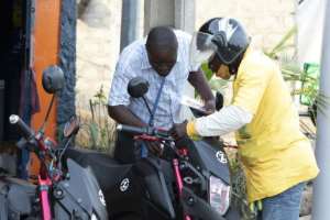 To attract more customers, Zed-Motors offers solar panels to facilitate recharging for those without electricity at home.  By Yanick Folly (AFP)