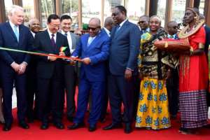 Today rekindles in us the precursors of pan-Africanism and African identity, Sall said after cutting the symbolic ribbon at a ceremony attended by Chinese Culture Minister Luo Shugang, whose country financed the 30 million euro project.  By SEYLLOU (AFP)