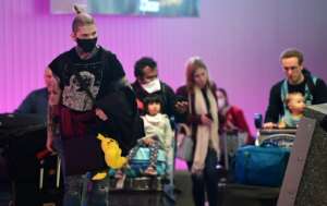Travellers arrive at Los Angeles International Airport, one day before a US travel ban hits 26 European countries.  By Frederic J. BROWN (AFP)