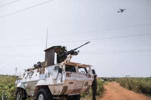 United Nations armoured vehicles have become a familiar sight around the Central African Republics capital Bangui.  By ALEXIS HUGUET (AFP/File)