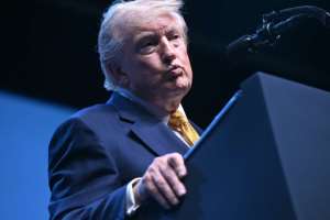 US President Donald Trump, seen here at a NATO summit in Turkey on July 8, 2026, has made a sometimes violent crackdown on immigration a hallmark of his second term in the White House.  By SAUL LOEB (AFP)