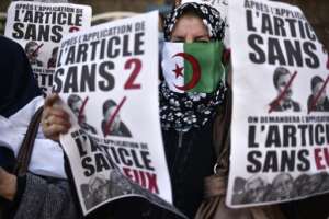 We're fed up with those in power, protesters chanted on Friday. By RYAD KRAMDI (AFP)