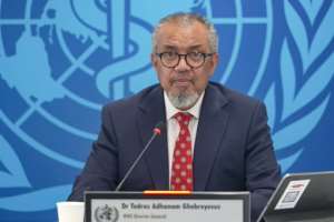 WHO chief Tedros Adhanom Ghebreyesus said morale on board the ship was improving.  By - (AFP)