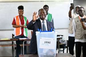 With key contenders out of the race, Ouattara was the overwhelming favourite to secure a fourth term. By SIA KAMBOU (AFP)