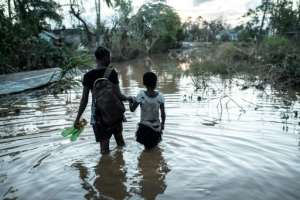 Women and children were disproportionaltely affected by the disaster, said IFRC chief Elhadj As Sy.  By Yasuyoshi CHIBA (AFP)