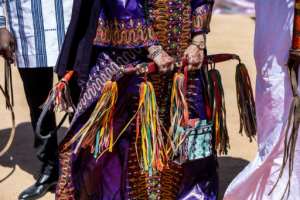 Women carry the living memory of Saharan societies through their songs, says Niger tourism and crafts minister Aghaichata Guichene Atta.  By Joris Bolomey (AFP)