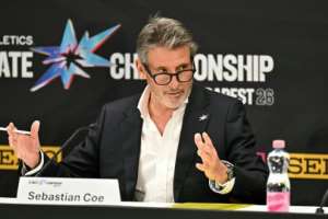 World Athletics president Sebastian Coe said the sport was woven into the fabric of Kenya.  By Attila KISBENEDEK (AFP)