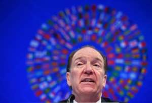World Bank President David Malpass warns 17 African nations are at risk of a debt crisis.  By MANDEL NGAN (AFP)