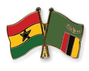 Friendship Pins with the flags of Ghana and Zambia