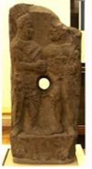 King Antiochus I of Commagene shaking hands with Heracles. Turkey, now in British Museum.