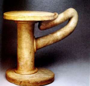 Quartz stool from shrine at Oluorogbo, Ife, Nigeria, now in British Museum, London, United Kingdom
