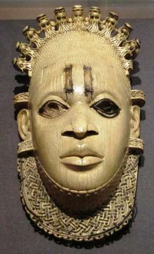 Queen-Mother Idia, hip mask, Benin, Nigeria, now in British Museum, London, United Kingdom.
