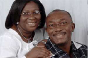 Lawrence Mefful with his wife Emma