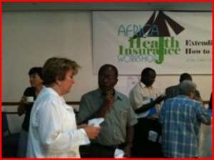 Yaw Ansu, World Bank Director for Human Development in Africa and Agnes Soucat, World Bank Adviser for Health, Nutrition, Population in Africa