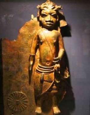 Priest of Ugbor Village with dreadlocks, Benin, Nigeria, now in Horniman Museum, London, United Kingdom.