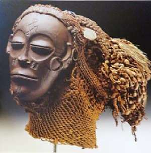 Pwo Mask, Chokwe, Angola, now in Ethnologisches Museum, Berlin, Germany.